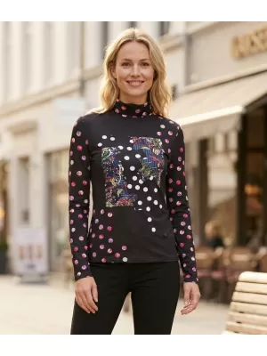 Дамска водолазка KIXMI TINA ЧЕРЕН