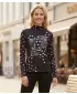Дамска водолазка KIXMI TINA ЧЕРЕН