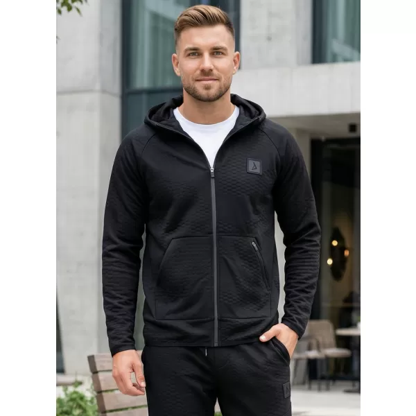  Мъжки суичър ALTISPORT DANIS ЧЕРЕН 