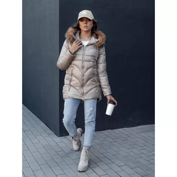  Дамско яке DSTREET WINTERCHIC КАРАМЕЛ 