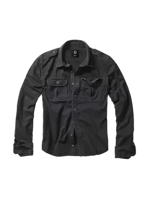 Риза BRANDIT VINTAGE BD9373 ЧЕРНО