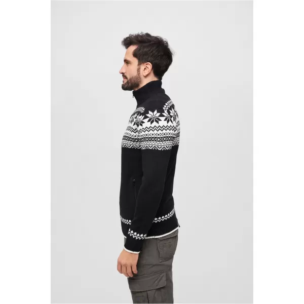  Мъжки суичър BRANDIT CARDIGAN NORWEGER BD5030 ЧЕРНО 