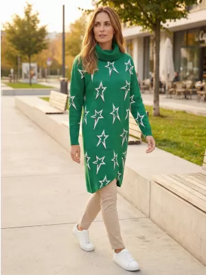 Дамски пуловер KIXMI TONYA ЗЕЛЕНО