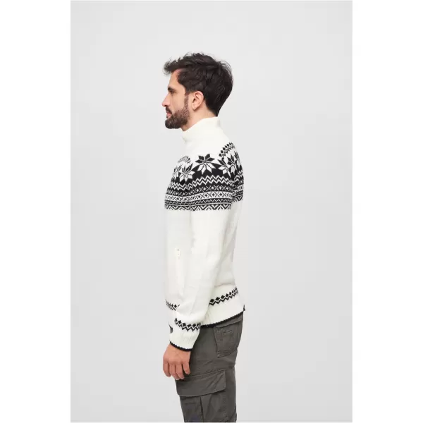  Мъжки суичър BRANDIT CARDIGAN NORWEGER BD5030 БЯЛ 