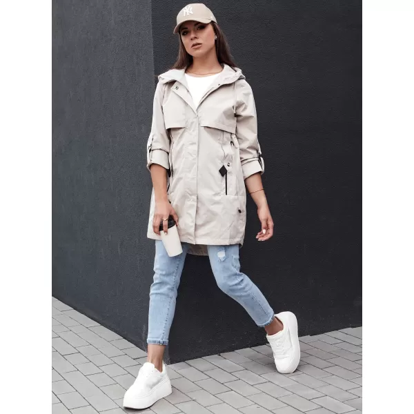  Дамско яке DSTREET STYLE QUEEN TY4394 СВЕТЛО СИВО 