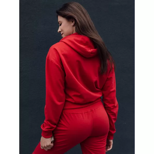  Дамска суитчър DSTREET TRENDHOOD ЧЕРВЕНО 