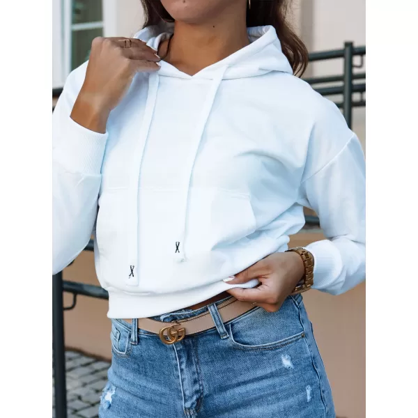  Дамска суитчър DSTREET TRENDHOOD BY1310 БЯЛ 