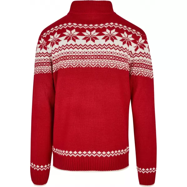  Мъжки суичър BRANDIT CARDIGAN NORWEGER BD5030 ЧЕРВЕНО 