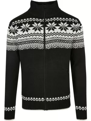 Мъжки суичър BRANDIT CARDIGAN NORWEGER BD5030 ЧЕРНО