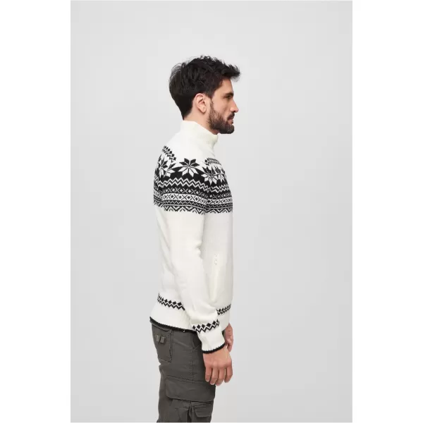  Мъжки суичър BRANDIT CARDIGAN NORWEGER BD5030 БЯЛ 