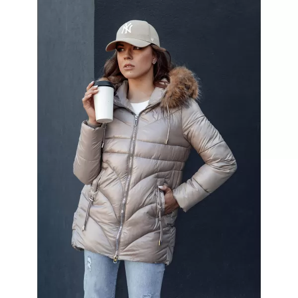  Дамско яке DSTREET WINTERCHIC КАРАМЕЛ 