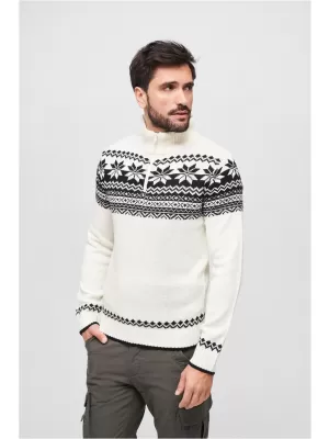 Мъжки суичър BRANDIT TROYER NORWEGER BD5029 БЯЛ