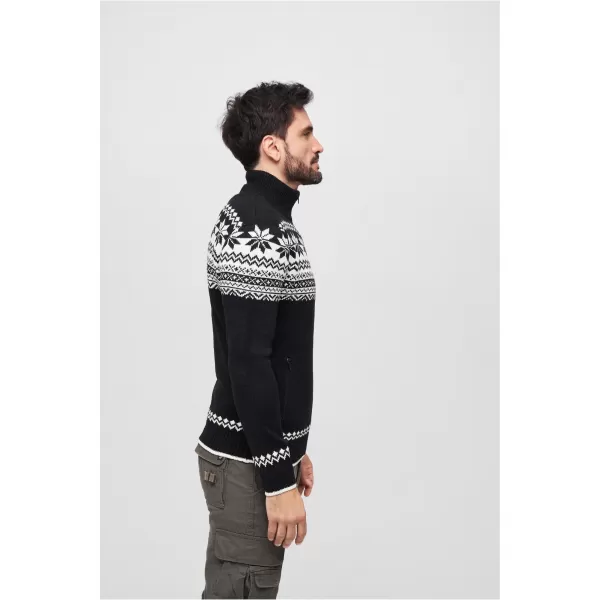  Мъжки суичър BRANDIT CARDIGAN NORWEGER BD5030 ЧЕРНО 