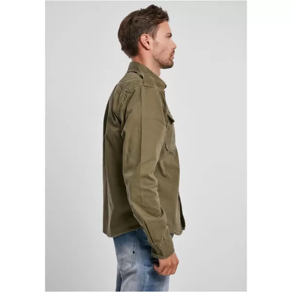  Риза BRANDIT VINTAGE BD9373 МАСЛИНА 