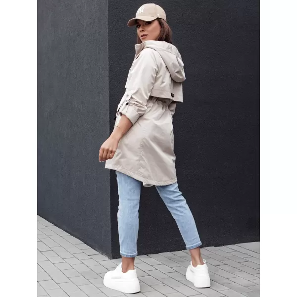 Дамско яке DSTREET STYLE QUEEN TY4394 СВЕТЛО СИВО 