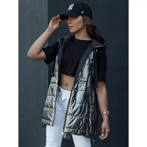  Жилетка DSTREET PIXIECODE TY4437 ТЪМНО СИВО 