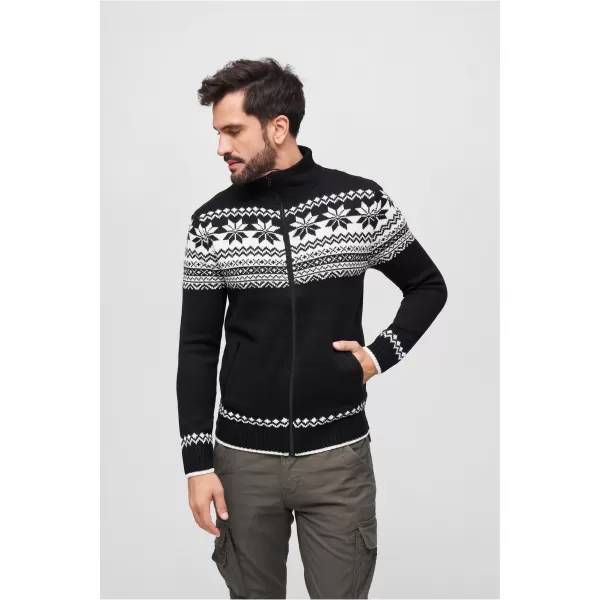  Мъжки суичър BRANDIT CARDIGAN NORWEGER BD5030 ЧЕРНО 