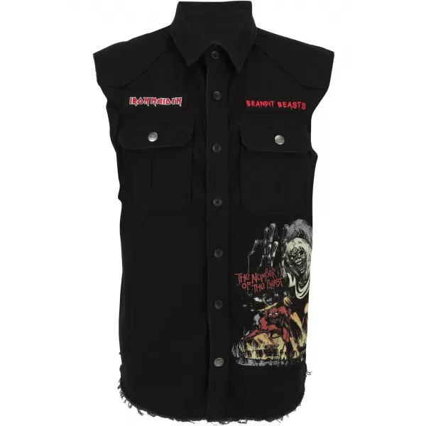  Мъжка риза BRANDIT IRON MAIDEN BD61043 ЧЕРЕН 