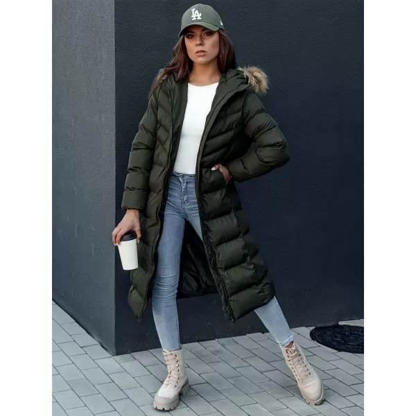  Палто DSTREET LUXWARM ТЪМНО ЗЕЛЕНО 