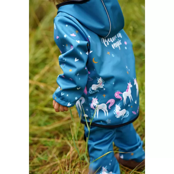  Бебешкото яке Softshell WAMU JEDNOROŽCI СИНЬО 