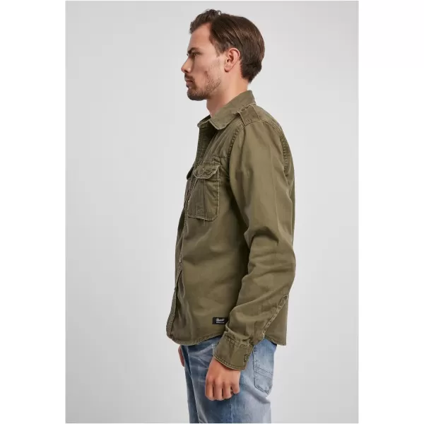 Риза BRANDIT VINTAGE BD9373 МАСЛИНА 