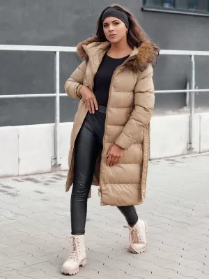 Зимно палто DSTREET STYLEBELLA БЕЖОВО