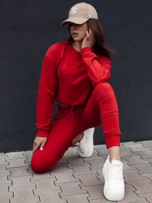 Дамска суитчър DSTREET CASUALVIBE ТЪМНО ЧЕРВЕНО