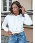 Дамска суитчър DSTREET TRENDHOOD BY1310 БЯЛ