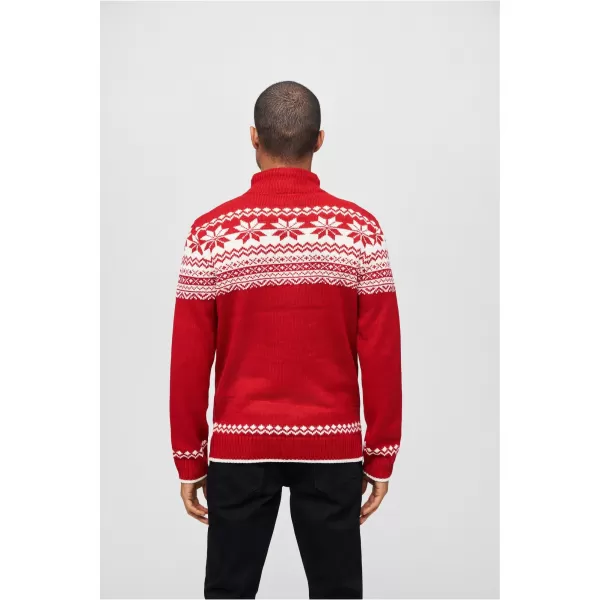  Мъжки суичър BRANDIT CARDIGAN NORWEGER BD5030 ЧЕРВЕНО 