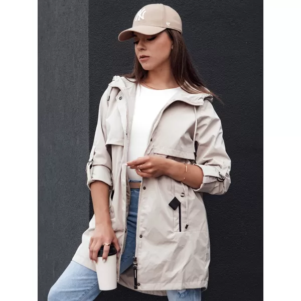  Дамско яке DSTREET STYLE QUEEN TY4394 СВЕТЛО СИВО 