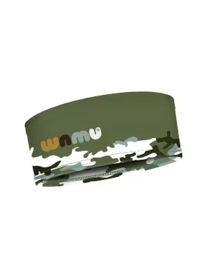 Детска спортна лента за глава CAMOUFLAGE KHAKI WAMU