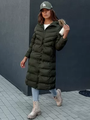 Палто DSTREET LUXWARM ТЪМНО ЗЕЛЕНО
