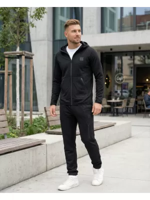 Мъжки суичър ALTISPORT DANIS ЧЕРЕН