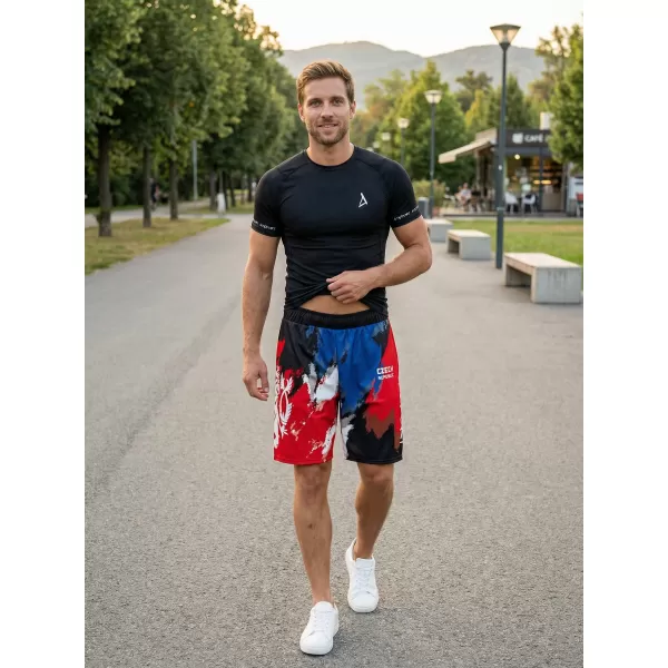  Мъжки премиум функционални шорти без джобове ALTISPORT VOJ/ALM036KRA02 ИВИЦИ 
