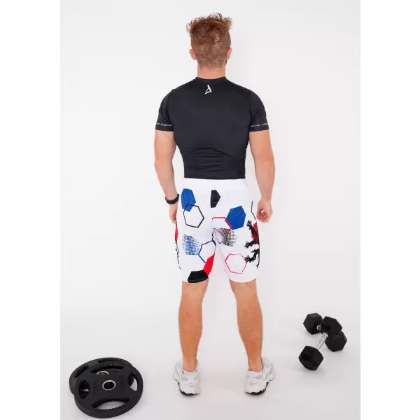  Мъжки премиум функционални шорти без джобове ALTISPORT VOJ/ALM036KRA02 ХЕКСА БЯЛО 