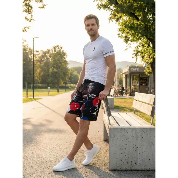  Мъжки премиум функционални шорти без джобове ALTISPORT VOJ/ALM036KRA02 ХЕКСА ЧЕРНО 