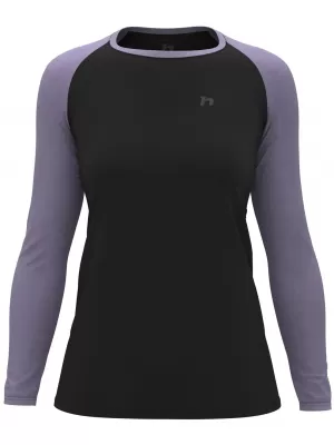 Дамска тениска с дълъг ръкав HANNAH LESLIE L/S АНТРАЦИТ/ГЛИЦИНИЯ