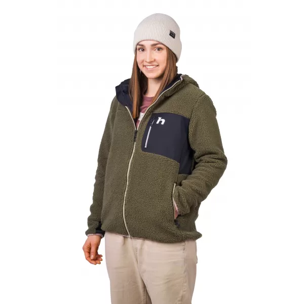  Дамски суичър HANNAH KOALA HOODY БРЪШЛЯНОВО ЗЕЛЕНО/АНТРАЦИТ 