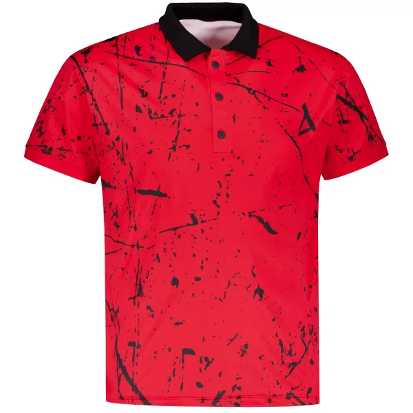  Мъжка функционална тениска с премиум яка ALTISPORT VOJ/ALM034TR05 ЧЕРВЕНО 