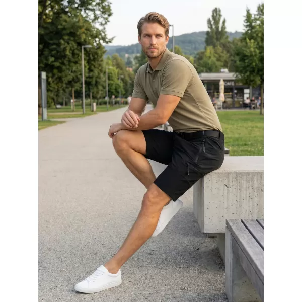  Мъжки шорти ALTISPORT NoPrint NP/ALM4021NJ ЧЕРЕН 