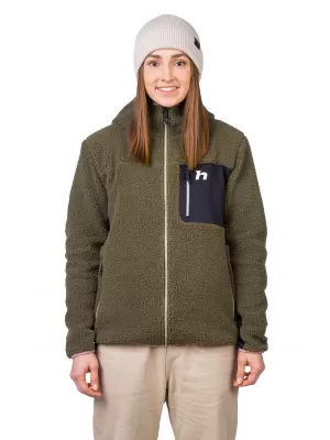 Дамски суичър HANNAH KOALA HOODY БРЪШЛЯНОВО ЗЕЛЕНО/АНТРАЦИТ