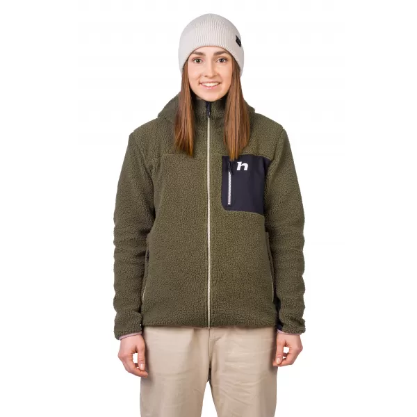  Дамски суичър HANNAH KOALA HOODY БРЪШЛЯНОВО ЗЕЛЕНО/АНТРАЦИТ 