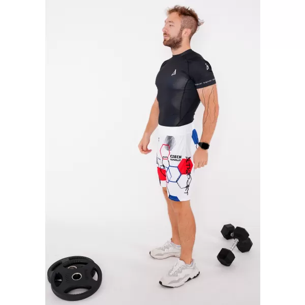  Мъжки премиум функционални шорти без джобове ALTISPORT VOJ/ALM036KRA02 ХЕКСА БЯЛО 