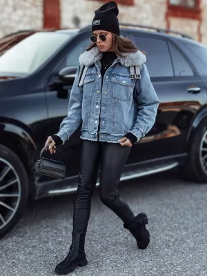 Дамско яке DSTREET FURDENIM TY4755 СВЕТЛО СИНЬО
