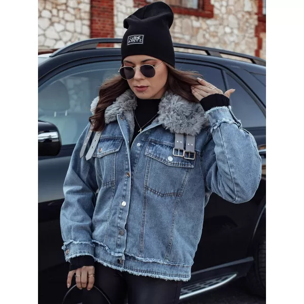  Дамско яке DSTREET FURDENIM TY4755 СВЕТЛО СИНЬО 