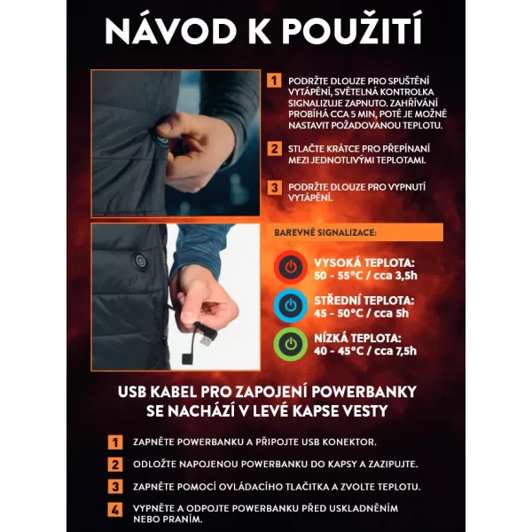  Изолирана жилетка с отопление KILPI HEATEO-M WM0121KI ЧЕРЕН 