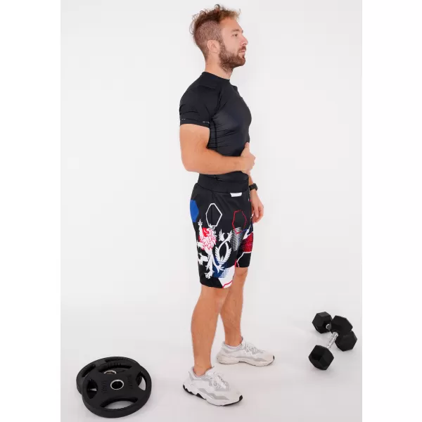  Мъжки премиум функционални шорти без джобове ALTISPORT VOJ/ALM036KRA02 ХЕКСА ЧЕРНО 