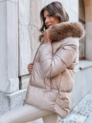 Дамско яке DSTREET SPARKLE TY3948 КАРАМЕЛ