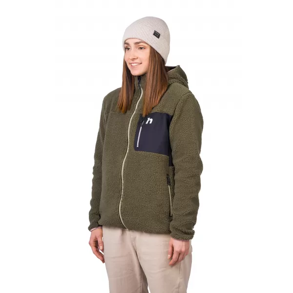  Дамски суичър HANNAH KOALA HOODY БРЪШЛЯНОВО ЗЕЛЕНО/АНТРАЦИТ 