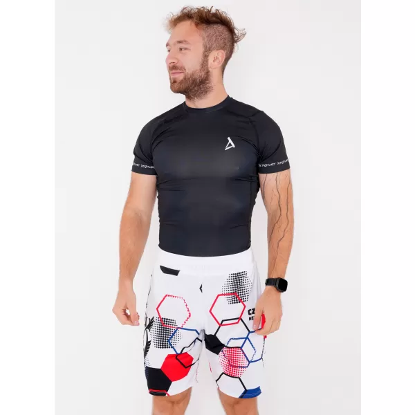  Мъжки премиум функционални шорти без джобове ALTISPORT VOJ/ALM036KRA02 ХЕКСА БЯЛО 